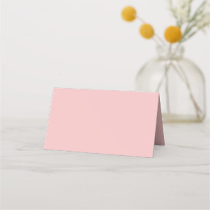Baby Pink Solid Color Place Card