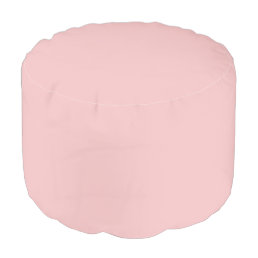 Baby Pink Solid Color Pouf