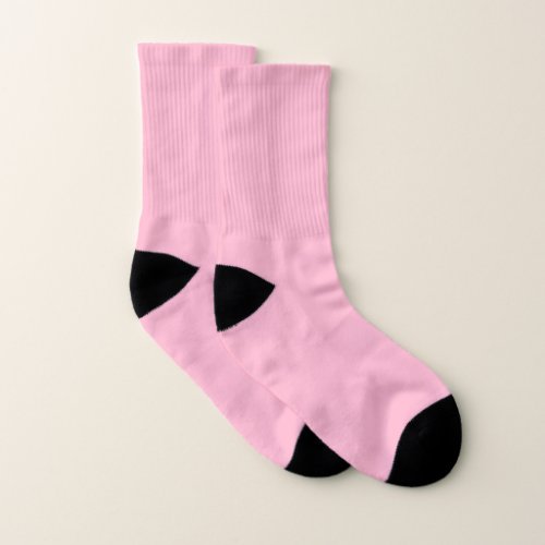 Baby pink  solid color  socks