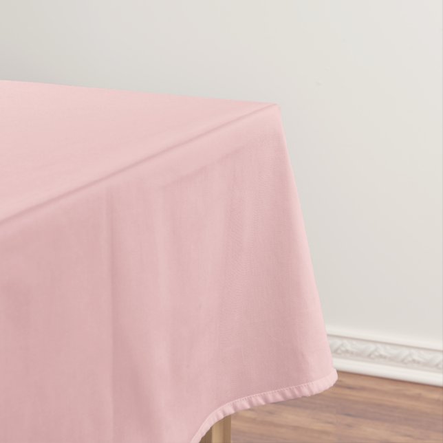 Baby Pink Solid Color Tablecloth (In Situ)