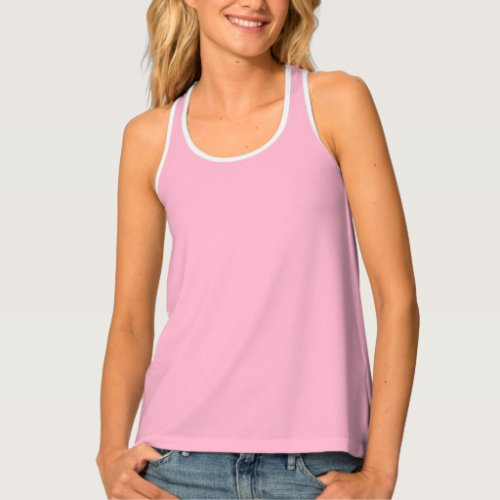 Baby pink  solid color  tank top