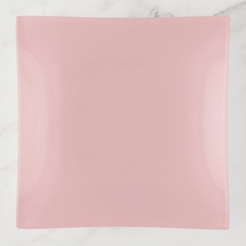 Baby Pink Solid Color Trinket Tray