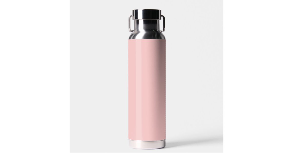 Baby pink (solid color) Water Bottle | Zazzle