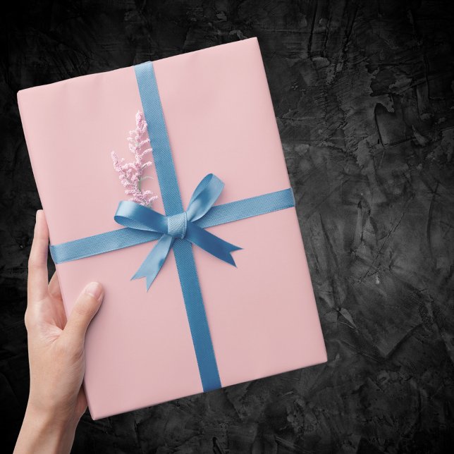 Baby Pink Solid Color Wrapping Paper (Creator Uploaded)