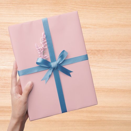 Baby Pink Solid Color Wrapping Paper