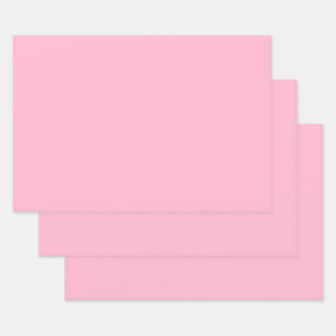 Baby pink (solid color) wrapping paper sheets