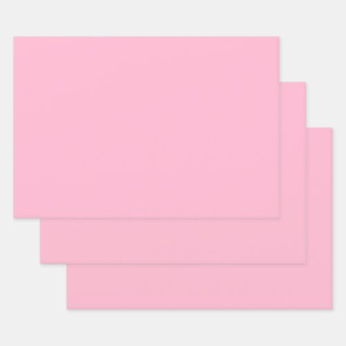 Baby pink  solid color  wrapping paper sheets