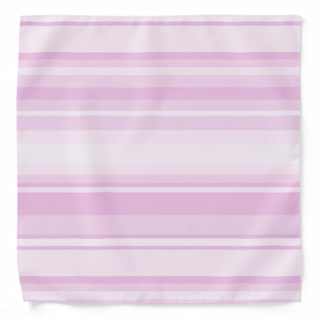 Baby pink stripes bandana (Front)