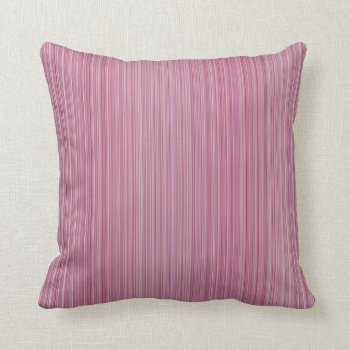 Baby Pink Stripes Throw Pillow by BamalamArt at Zazzle