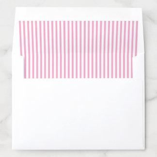 Baby Pink Thin Delicate Stripe Pattern Envelope Liner