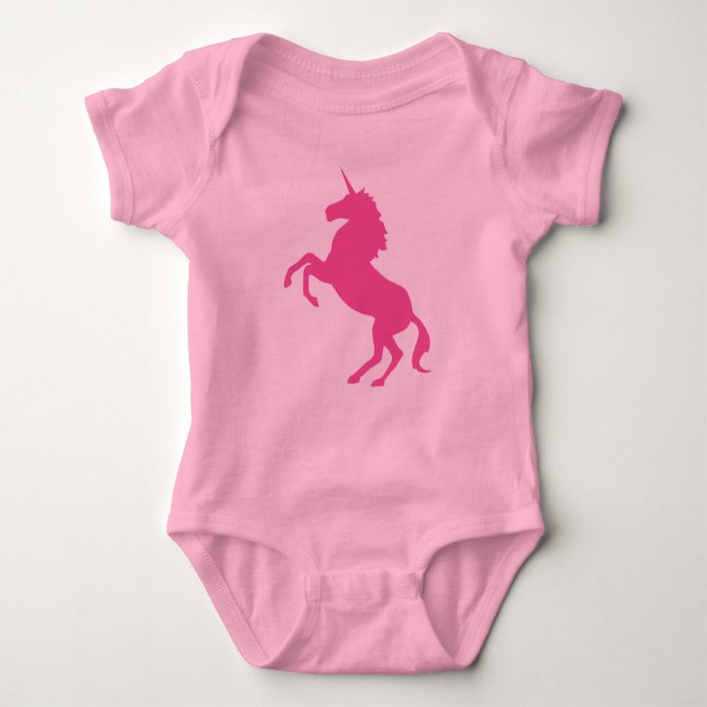 Baby Pink Unicorn Tutu Bodysuit (Front)