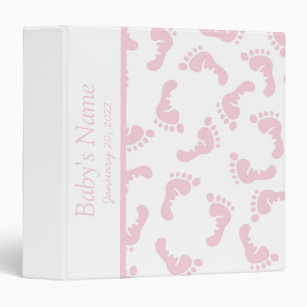 Baby Pink & White Photo Album 3 Ring Binder
