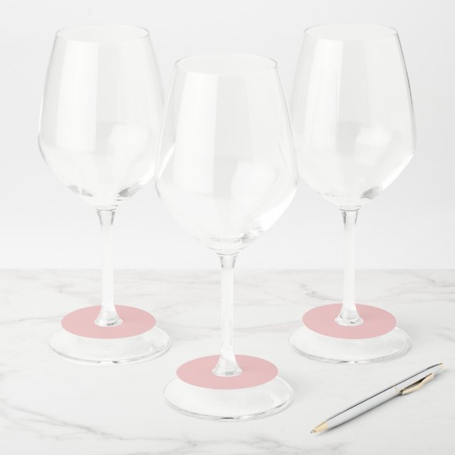 Baby Pink Wine Glass Tag (Set)