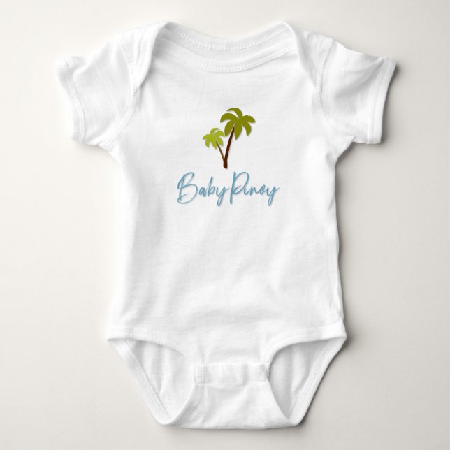 Baby Pinoy with Palm Tree Bodysuit (Front)