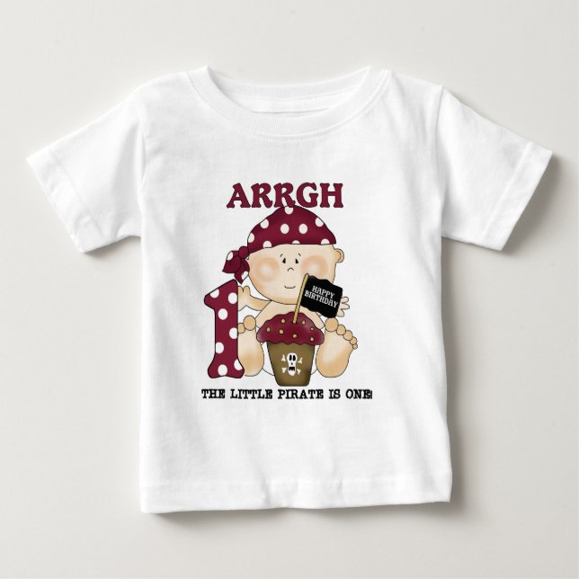 Baby Pirate 1st Birthday Tshirts and Gifts (Front)