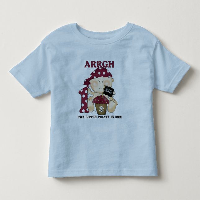 Baby Pirate 1st Birthday Tshirts and Gifts (Front)