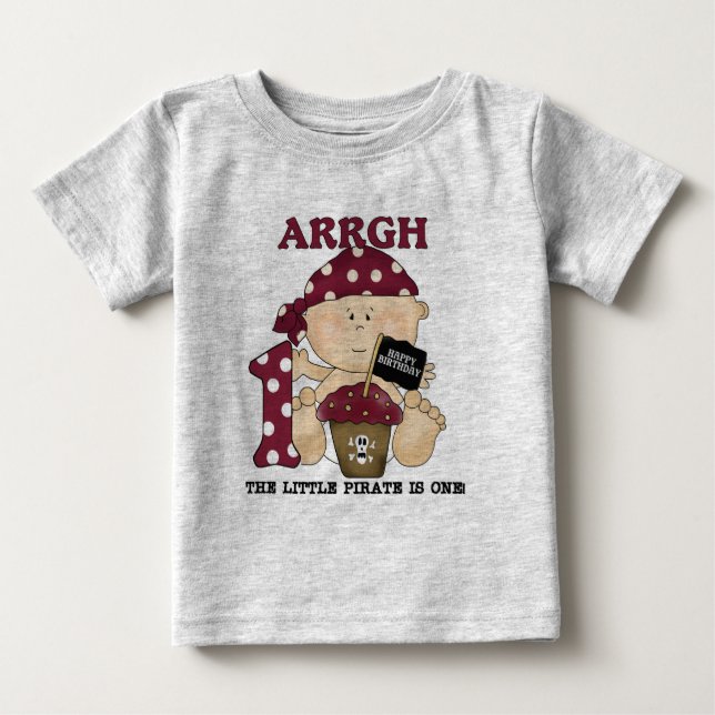 Baby Pirate 1st Birthday Tshirts and Gifts (Front)