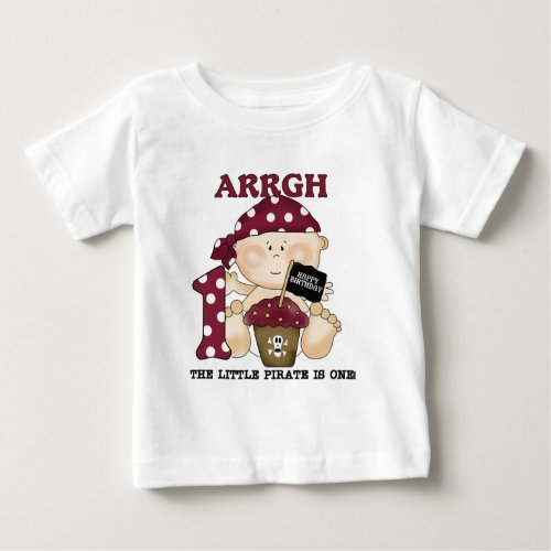 Baby Pirate 1st Birthday Tshirts and Gifts