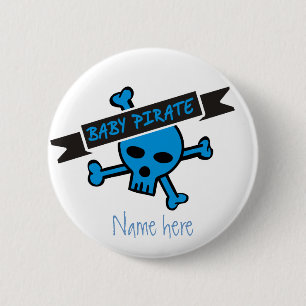 Baby Pirate Boy Button
