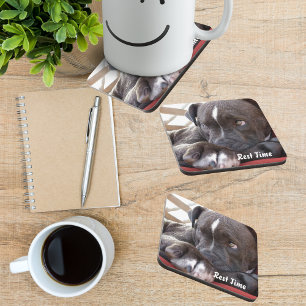 Baby Pitbull Puppy Drink Coaster