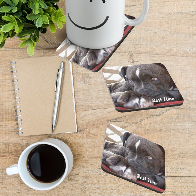Baby Pitbull Puppy Drink Coaster (Creator Uploaded)