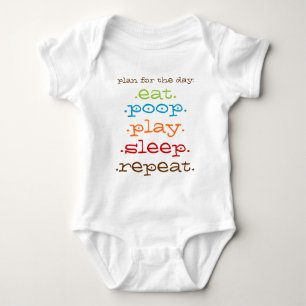 Baby Plans: Eat, Poop, Sleep, Repeat Funny Shirt