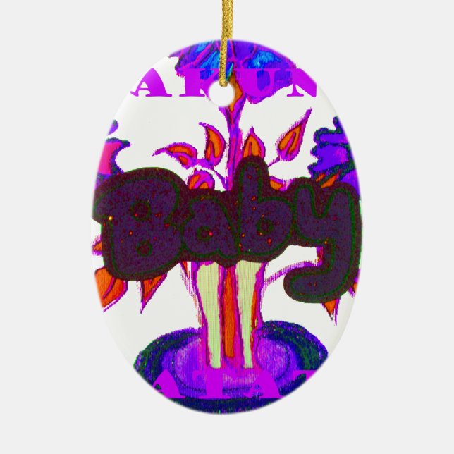 Baby plant Hakuna Matata gifts.png Ceramic Ornament (Front)