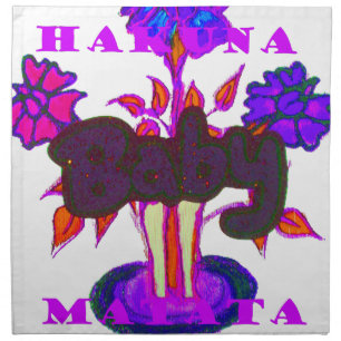 Baby plant Hakuna Matata gifts.png Cloth Napkin