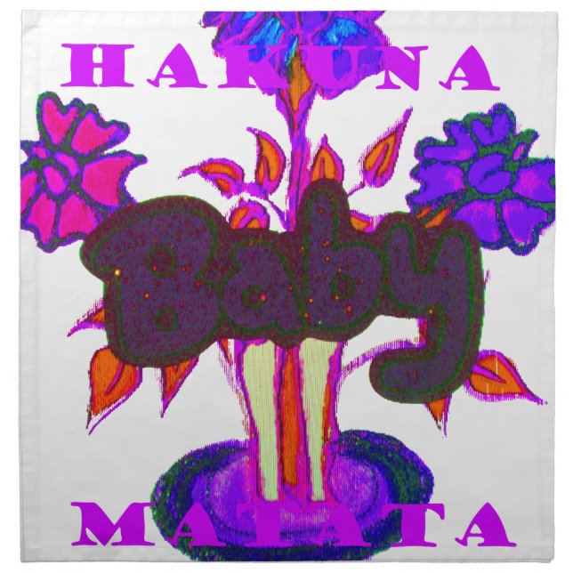 Baby plant Hakuna Matata gifts.png Cloth Napkin (Front)