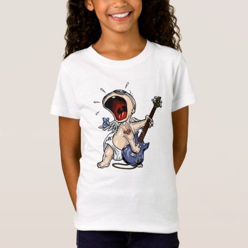 baby playing guitar animated  T_Shirt