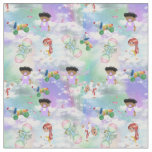 Baby Playmats with Rainbows and Clouds. Fabric