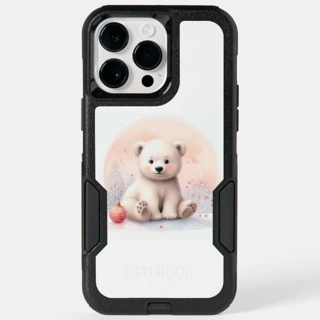 Baby Polar Bear for Christmas Otterbox iPhone Case (Back)