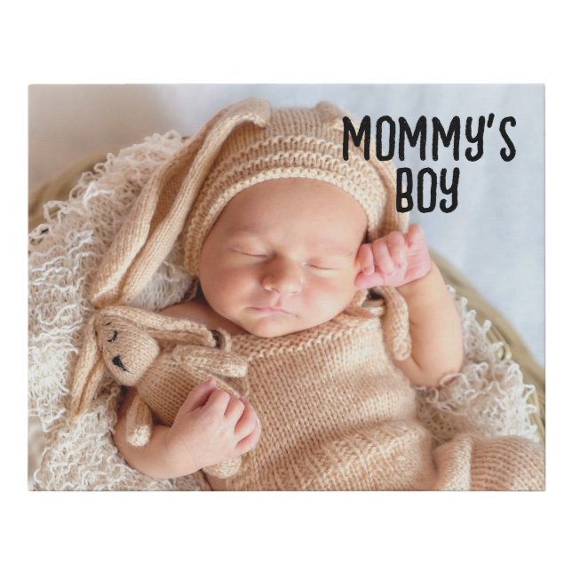 BABY PORTRAIT PERSONALIZED CANVAS PRINT (Front)
