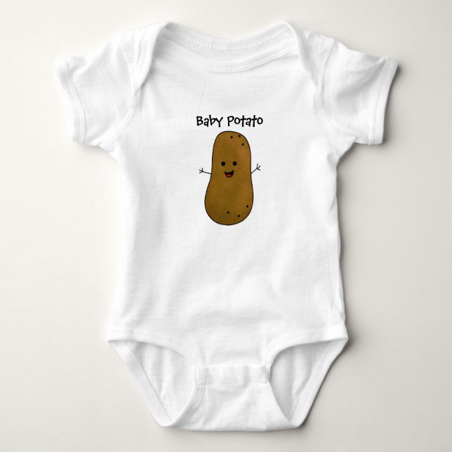 Baby Potato Customizable Baby Bodysuit (Front)