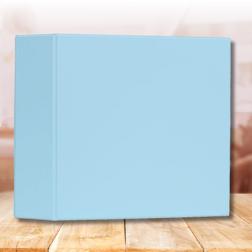 Baby Powder Blue Solid Color | Trendy Color 3 Ring Binder