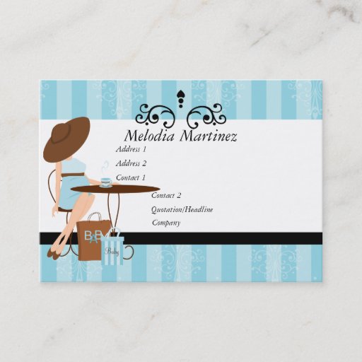 Customizable Baby Powder Business Card Template