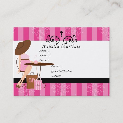 Baby Powder Pink Business Cards