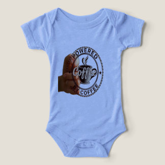 Baby "Powered By Coffee" Premium Soft Infant  T-shirt