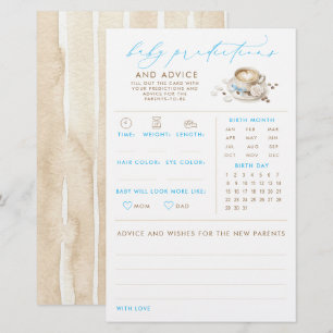 Baby Predictions & Advice Coffee Baby Shower Game