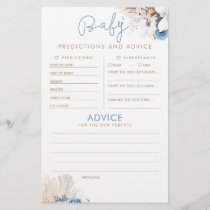 Baby Predictions and Advice Baby Shower Game