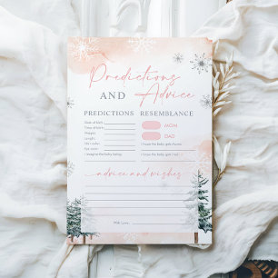 Baby Predictions and Advice Baby Shower Game
