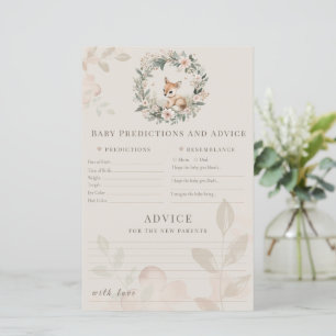 Baby Predictions and Advice Baby Shower Game