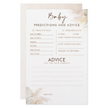 Baby Predictions and Advice Baby Shower Game