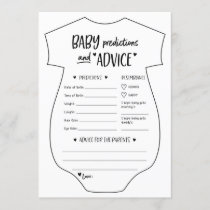 Baby Predictions and Advice Cards