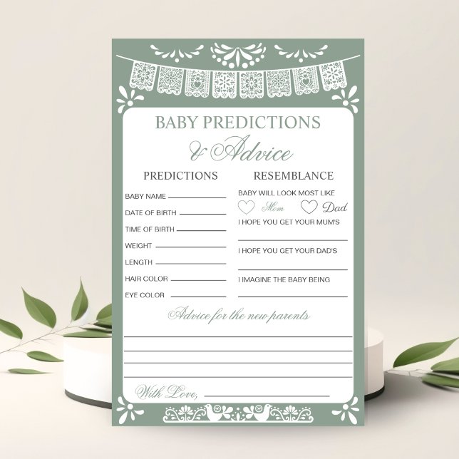 Baby Predictions and Advice Fiesta Baby Shower (Creator Uploaded)