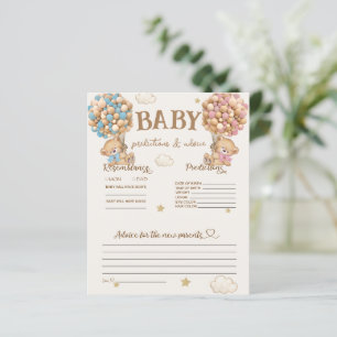 baby predictions and advice game bear balloons