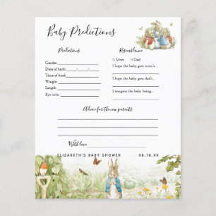 Baby Predictions Baby Shower Game