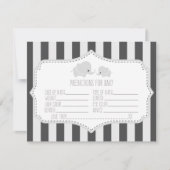 Baby Predictions - Baby Shower Game Card (Front)