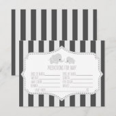 Baby Predictions - Baby Shower Game Card (Front/Back)