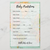 Baby Predictions - Multicolor Map (Front)